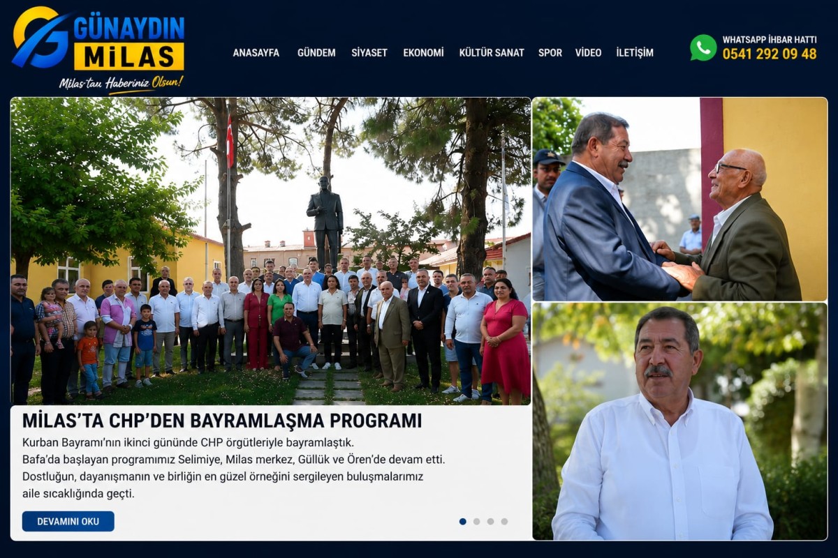 MİLAS’TA CHP’DEN BAYRAMLAŞMA PROGRAMI