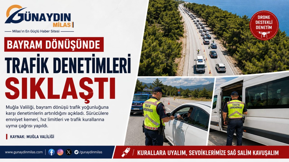 Muğla Valiliği'nden Bayram Dönüşü Trafik Uyarısı