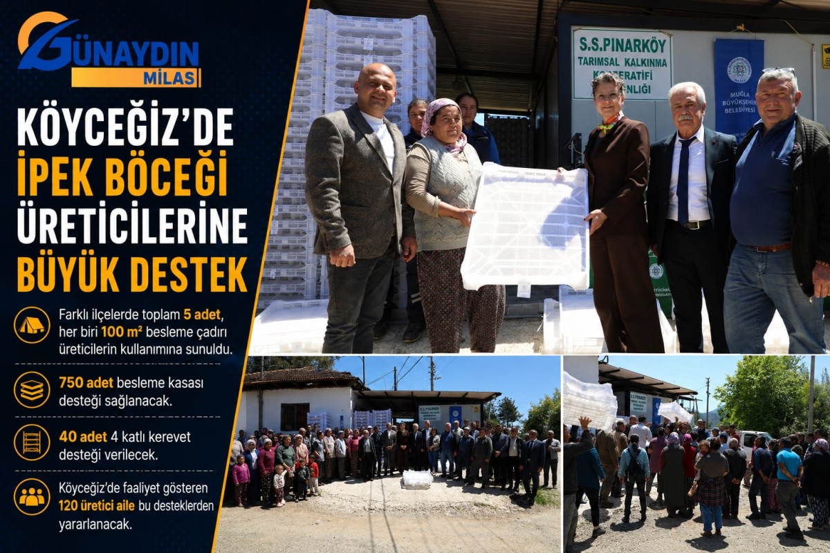 Köyceğiz’de İpek Böceği Üreticilerine Büyük Destek