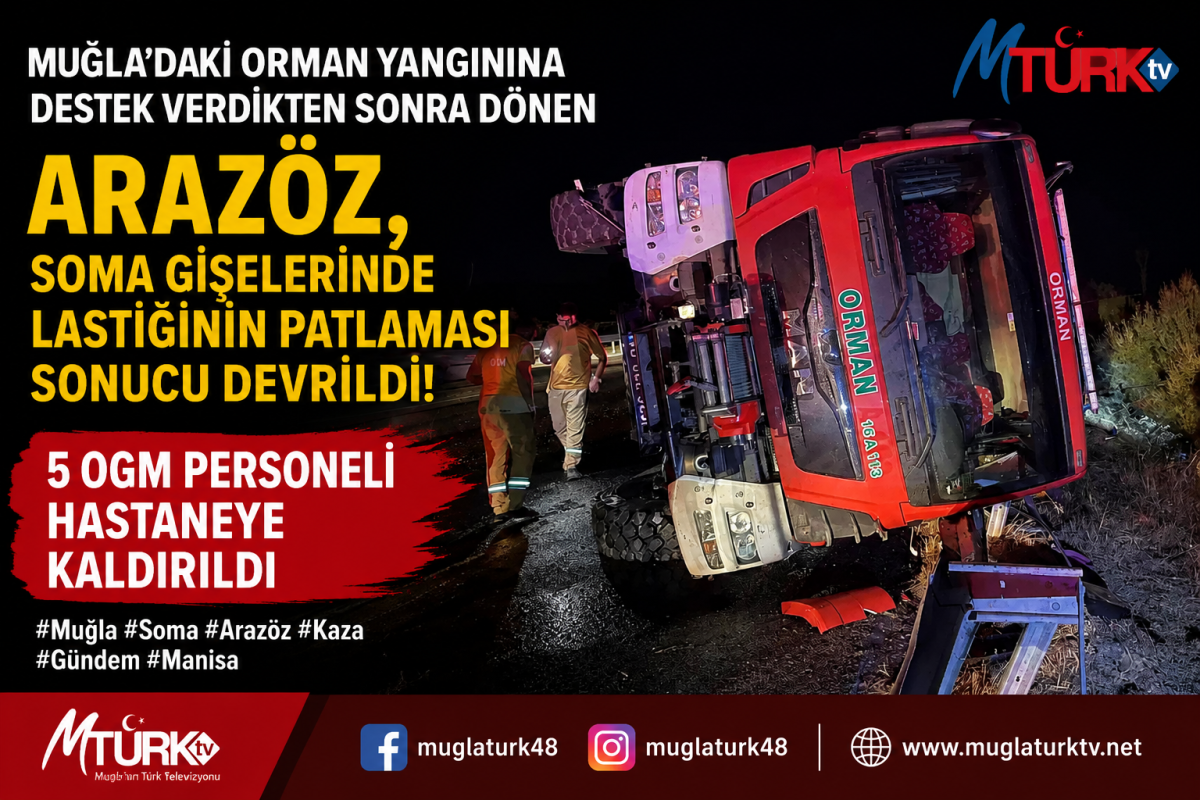 Soma'da Arazöz Kazası: 5 Yaralı