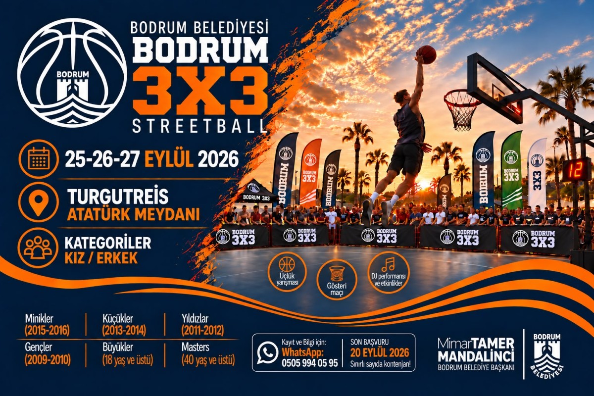 Bodrum 3X3 Streetball Heyecanı Turgutreis'te Yaşanacak