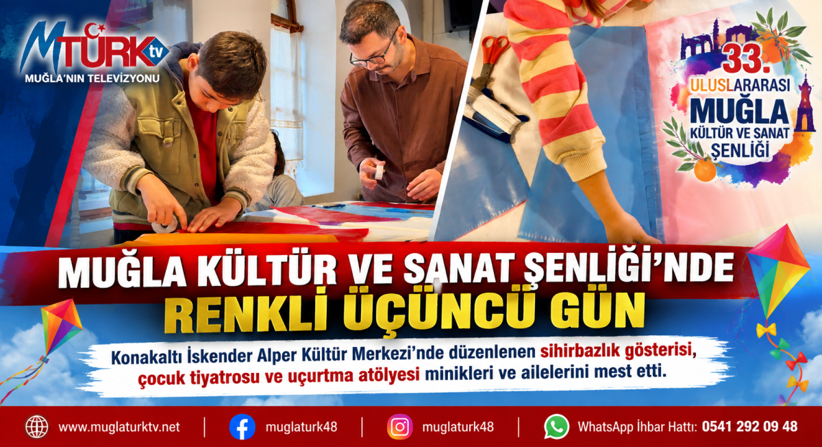 Muğla’da Sanat ve Eğlence Çocuklarla Buluştu